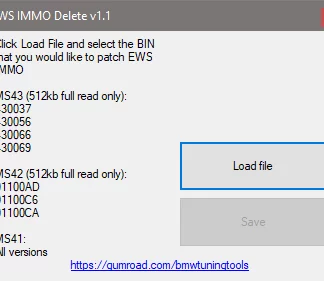 EWS IMMO Patcher MS41 MS42 MS43